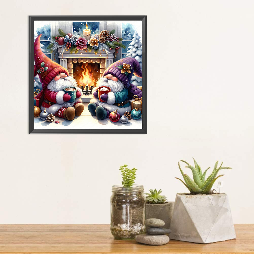 Santa Claus And Elves - Full Square Drill Diamond Painting 30*30CM