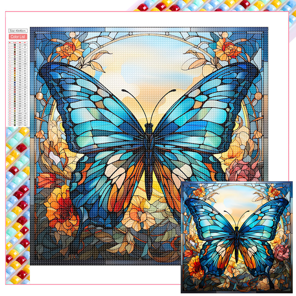 Butterfly - Full Square Drill Diamond Painting 40*40CM