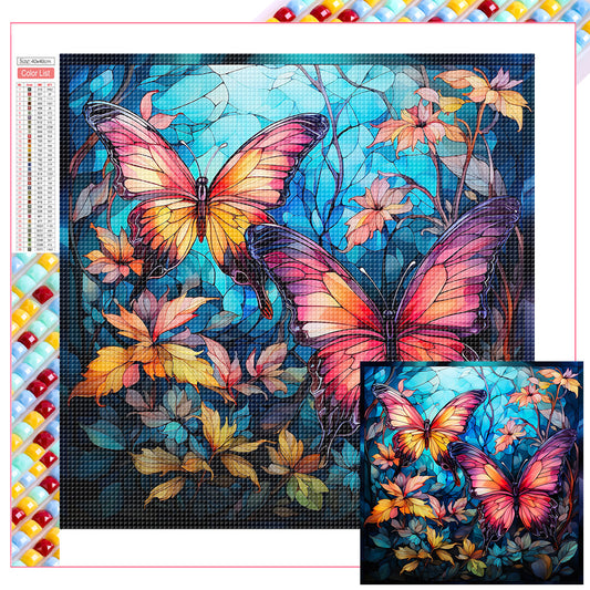 Butterfly - Full Square Drill Diamond Painting 40*40CM