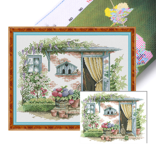 Cabin Six - 14CT Stamped Cross Stitch 49*40CM(Joy Sunday)