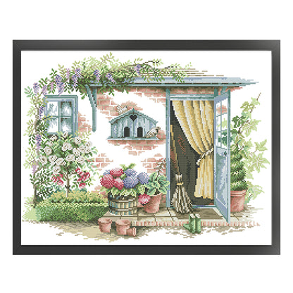 Cabin Six - 14CT Stamped Cross Stitch 49*40CM(Joy Sunday)