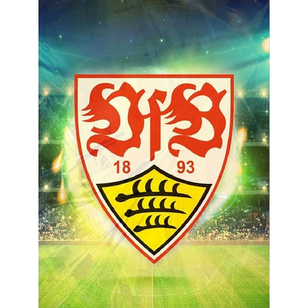 Stuttgart Flag - Full Round Drill Diamond Painting 30*40CM