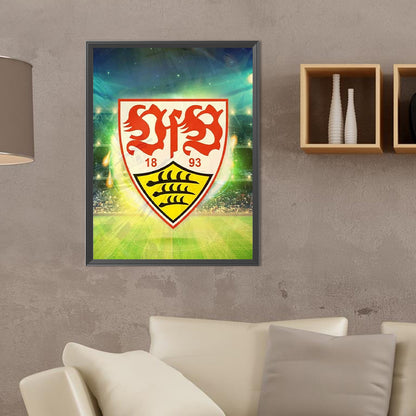 Stuttgart Flag - Full Round Drill Diamond Painting 30*40CM