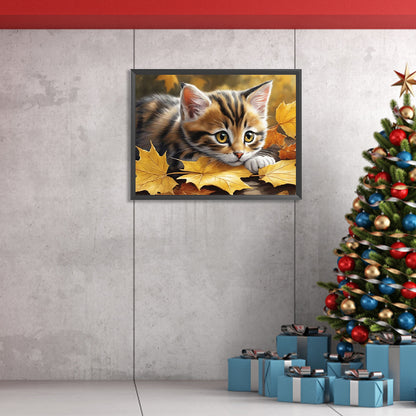 Cat - Full Square Drill Diamond Painting 40*30CM