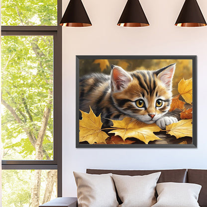 Cat - Full Square Drill Diamond Painting 40*30CM