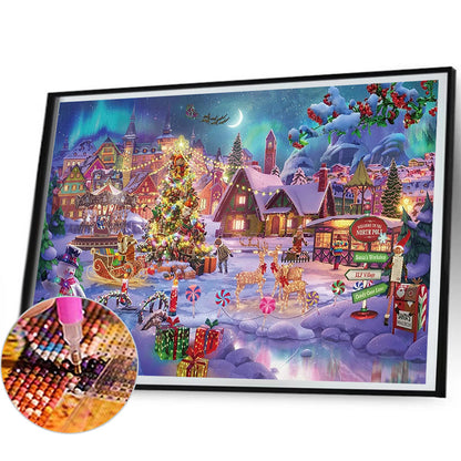 Christmas Atmosphere - Full Square Drill Diamond Painting 50*40CM