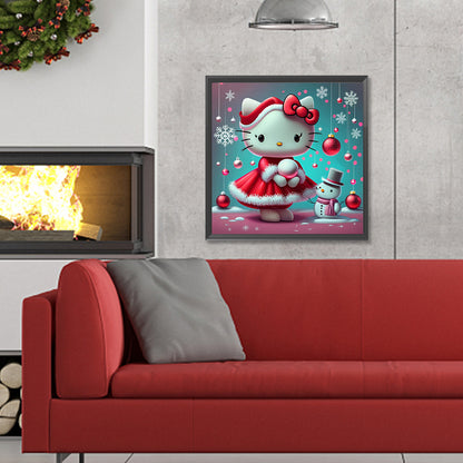 Hello Kitty - Full Round Drill Diamond Painting 30*30CM