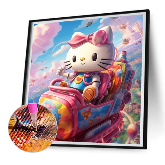Hello Kitty - Full Round Drill Diamond Painting 30*30CM