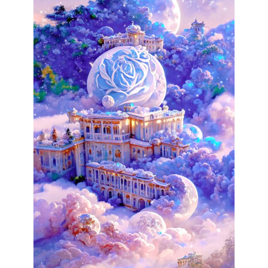 Dreamy Cloud Manor - Full Round Drill Diamond Painting 30*40CM