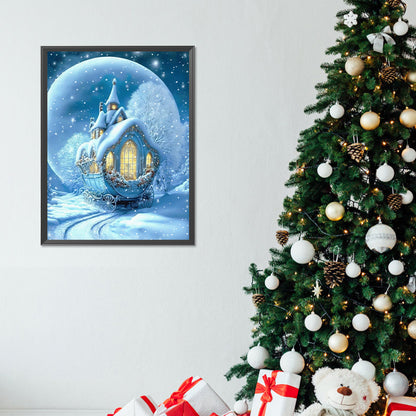 Fantasy Snow Carriage - Full Round Drill Diamond Painting 30*40CM
