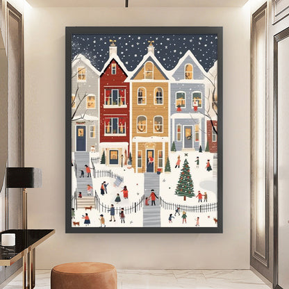 Winter Igloo - 11CT Stamped Cross Stitch 50*65CM(Joy Sunday)