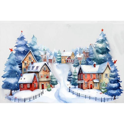 Winter Igloo - 11CT Stamped Cross Stitch 60*40CM(Joy Sunday)