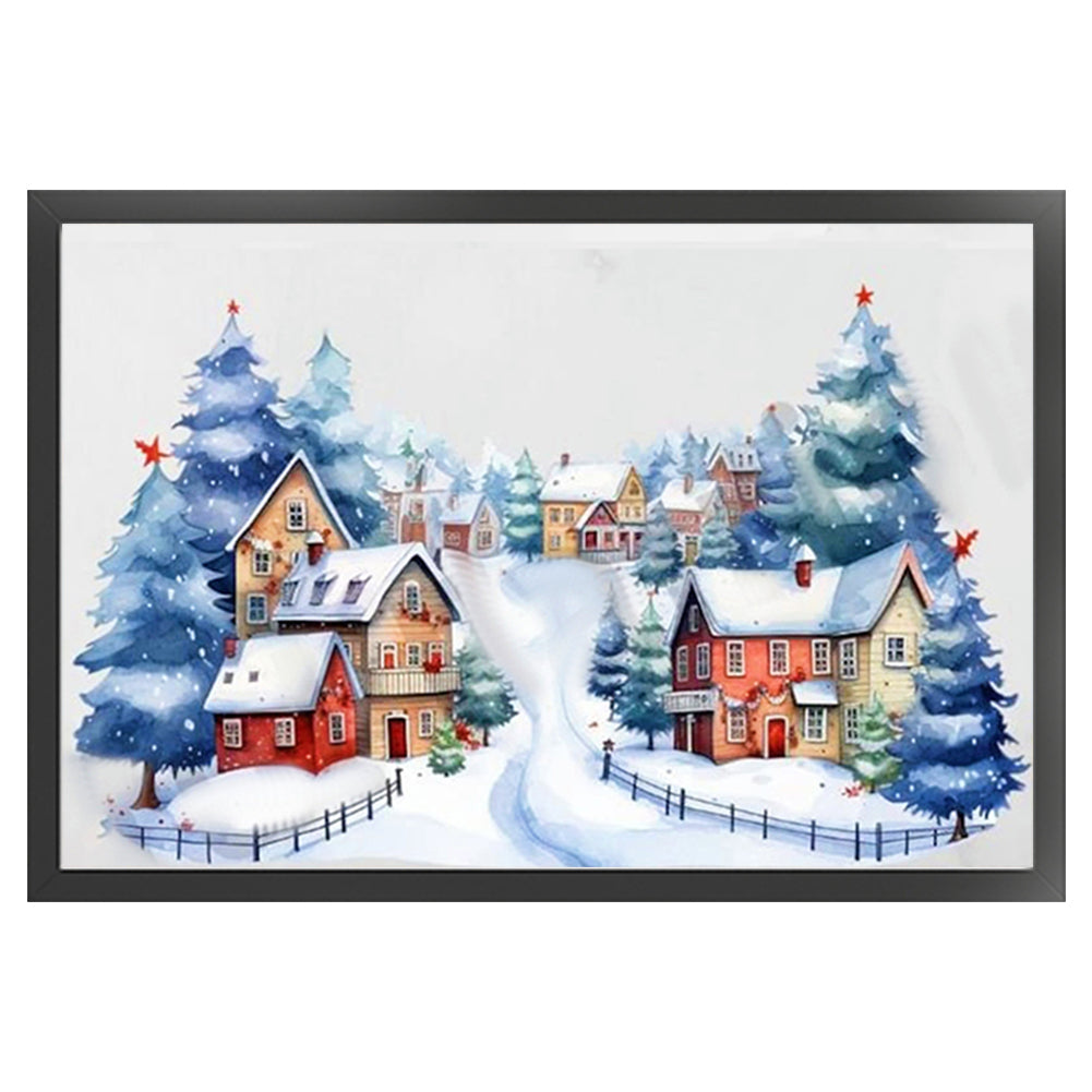 Winter Igloo - 11CT Stamped Cross Stitch 60*40CM(Joy Sunday)