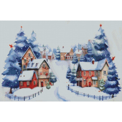 Winter Igloo - 11CT Stamped Cross Stitch 60*40CM(Joy Sunday)