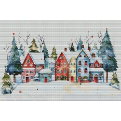 Winter Igloo - 11CT Stamped Cross Stitch 60*40CM(Joy Sunday)