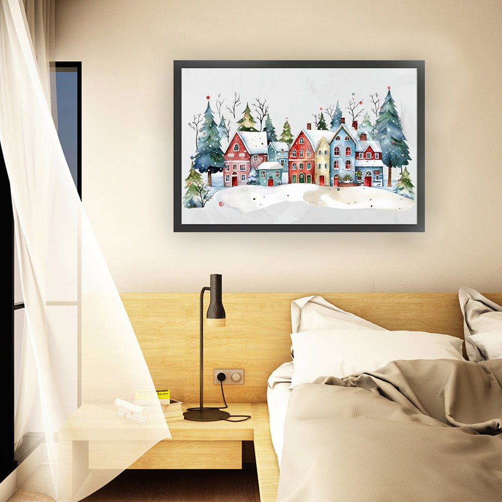 Winter Igloo - 11CT Stamped Cross Stitch 60*40CM(Joy Sunday)