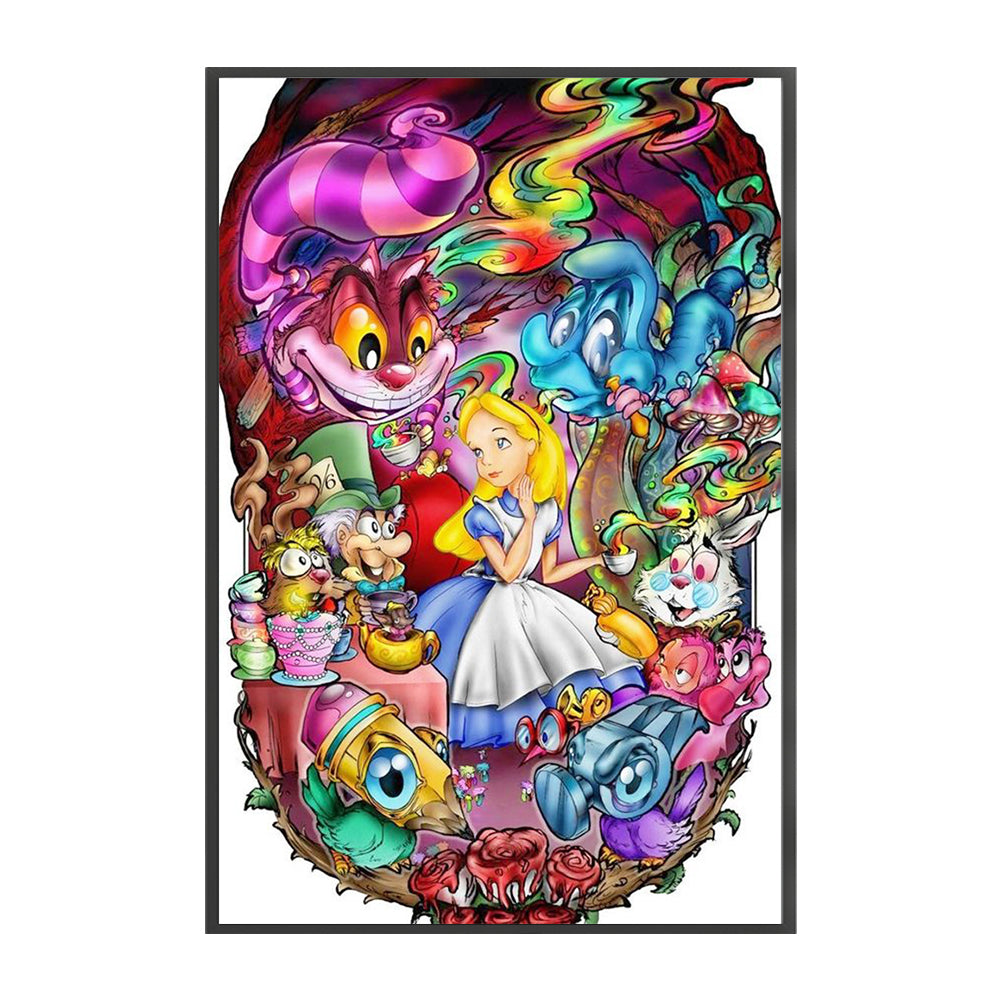 Alice In Wonderland - 11CT Stamped Cross Stitch 50*75CM(Joy Sunday)