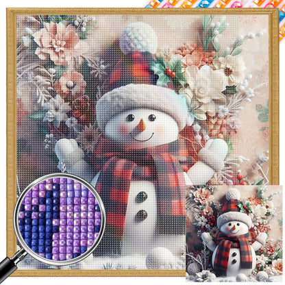 Christmas Snowman - Full AB Square Drill Diamond Painting 40*40CM