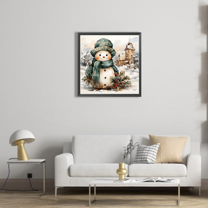 Christmas Snowman - Full AB Square Drill Diamond Painting 40*40CM