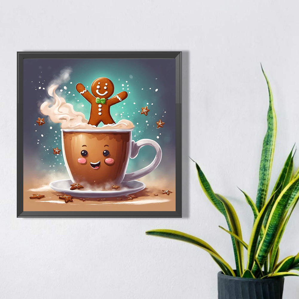 Christmas Cookie Man - Full AB Square Drill Diamond Painting 40*40CM