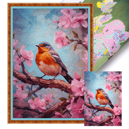 Bird - 18CT Stamped Cross Stitch 25*35CM(Joy Sunday)