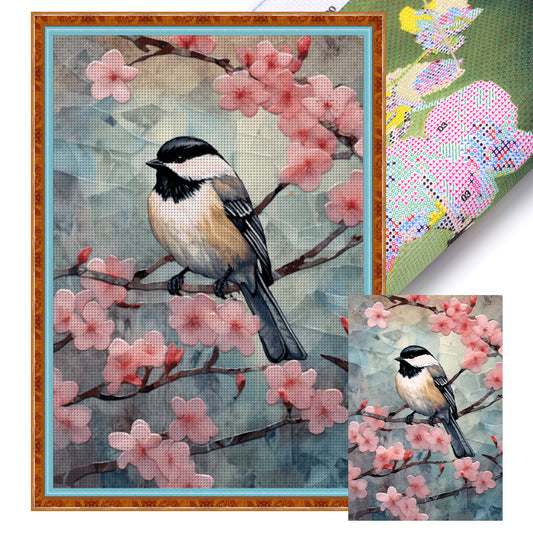 Bird - 18CT Stamped Cross Stitch 25*35CM(Joy Sunday)