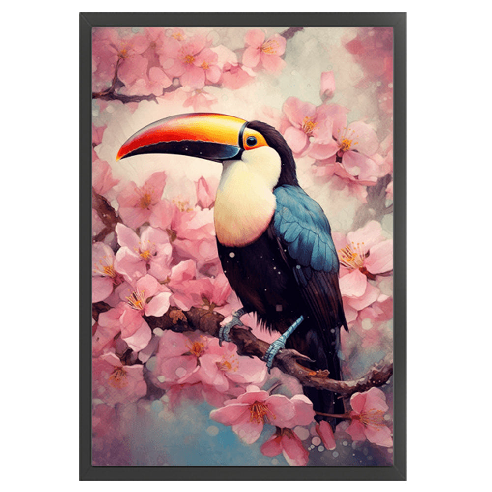 Toucan - 18CT Stamped Cross Stitch 25*35CM(Joy Sunday)