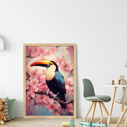 Toucan - 18CT Stamped Cross Stitch 25*35CM(Joy Sunday)