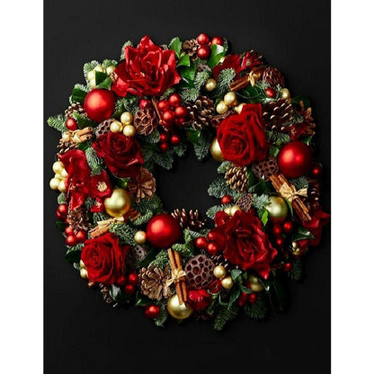 Wreath - Full Square Drill Diamond Painting 30*40CM