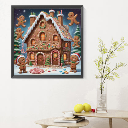 Christmas Cookie House - Full Round Drill Diamond Painting 30*30CM