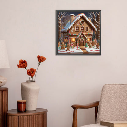 Christmas Cookie House - Full Round Drill Diamond Painting 30*30CM