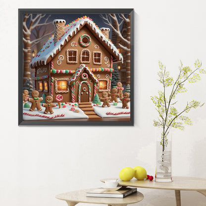 Christmas Cookie House - Full Round Drill Diamond Painting 30*30CM