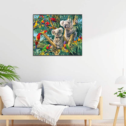 Koala And Bird - Full Round Drill Diamond Painting 60*50CM