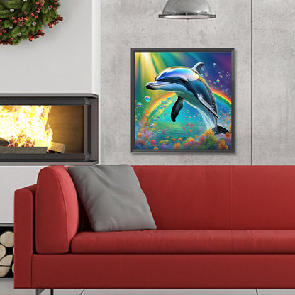 Dolphin - Full Round Drill Diamond Painting 30*30CM