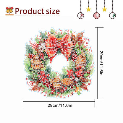 Christmas Special Shaped Diamond Painting Hanging Wreath (Christmas Biscuits)