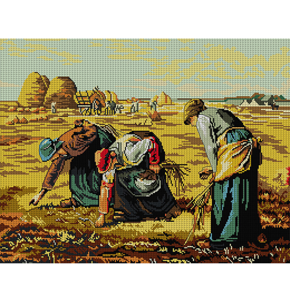 Miller-The Gleaner - 14CT Stamped Cross Stitch 55*43CM(Joy Sunday)