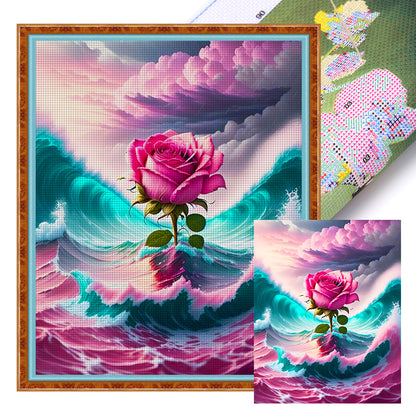 Roses - 11CT Stamped Cross Stitch 40*50CM