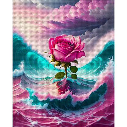 Roses - 11CT Stamped Cross Stitch 40*50CM