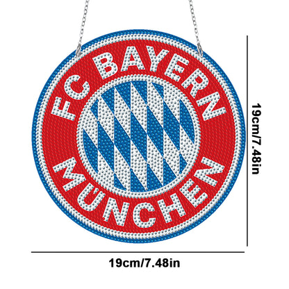 Badge Label Diamond Painting Hanging Pendant Suncatcher (FC Bayern Munchen)