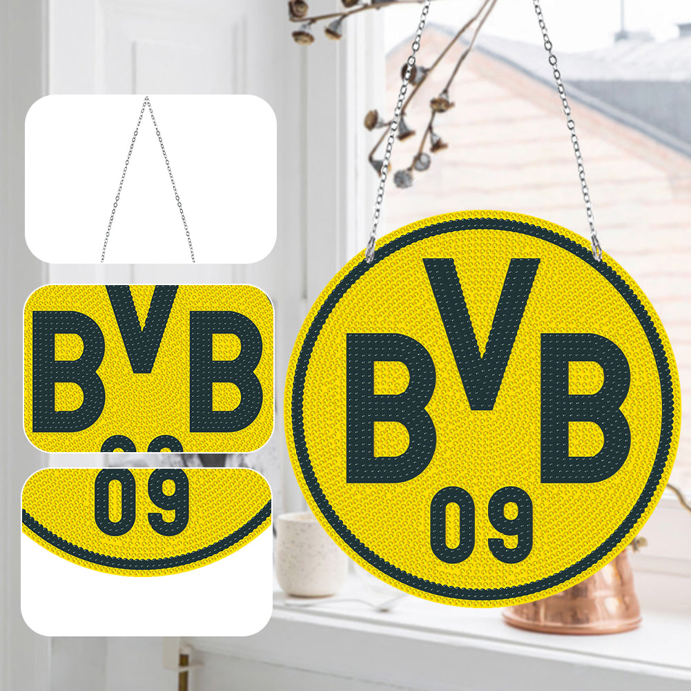 Badge Label Diamond Painting Hanging Pendant Suncatcher Home Decor (BVB 09)