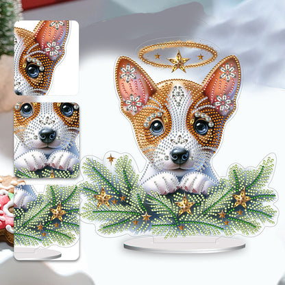 Diamond Painting Desktop Decoration for Home Office Desktop Decoration (Corgi)