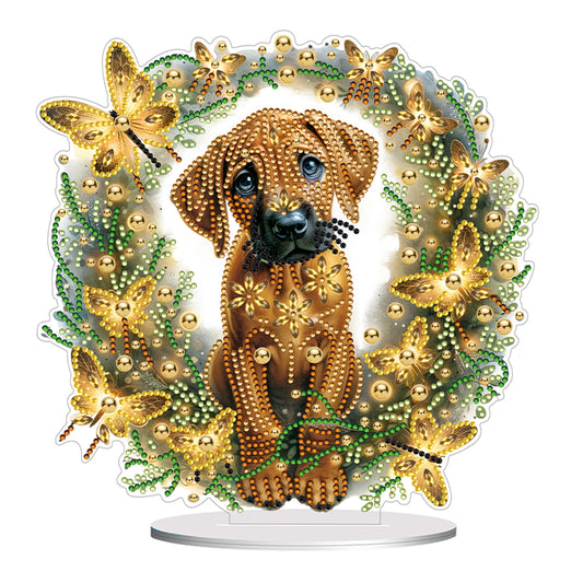 Diamond Painting Desktop Decor for Office Desktop Decor (Rhodesian Ridgeback)