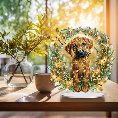 Diamond Painting Desktop Decor for Office Desktop Decor (Rhodesian Ridgeback)