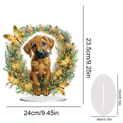 Diamond Painting Desktop Decor for Office Desktop Decor (Rhodesian Ridgeback)