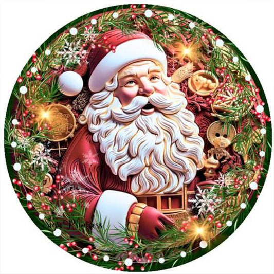 Santa Claus - Full Round Drill Diamond Painting 30*30CM