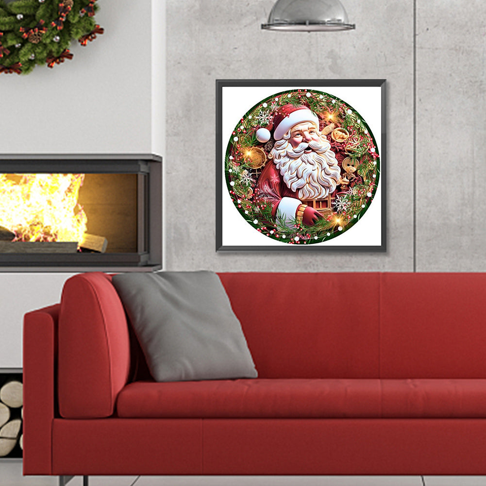 Santa Claus - Full Round Drill Diamond Painting 30*30CM