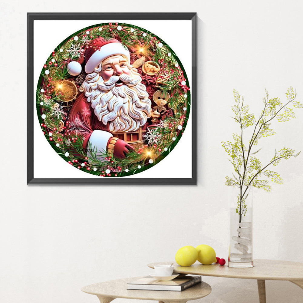 Santa Claus - Full Round Drill Diamond Painting 30*30CM