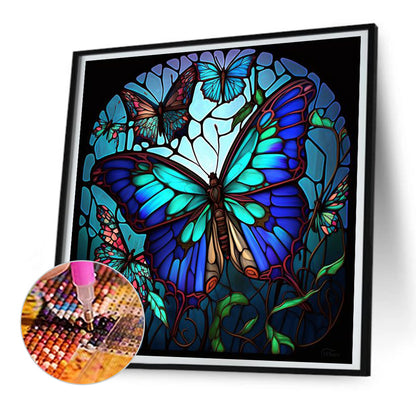 Colorful Butterflies - Full Round Drill Diamond Painting 30*30CM