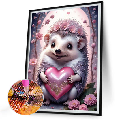 Hedgehog - Full Round Drill Diamond Painting 30*40CM