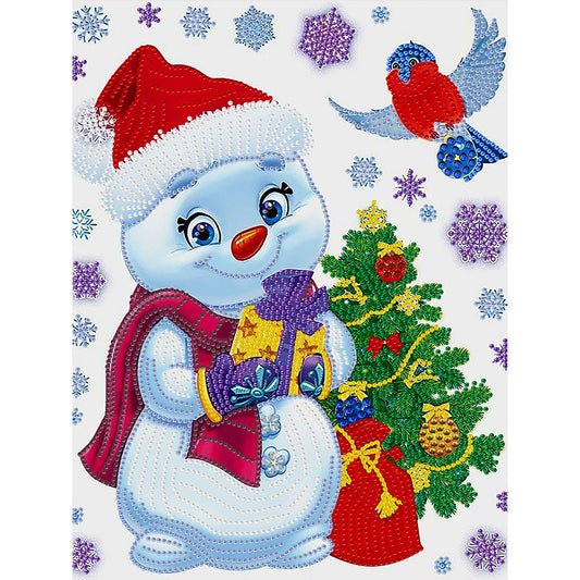 Snowman - Special Shaped Drill Diamond Painting 30*40CM